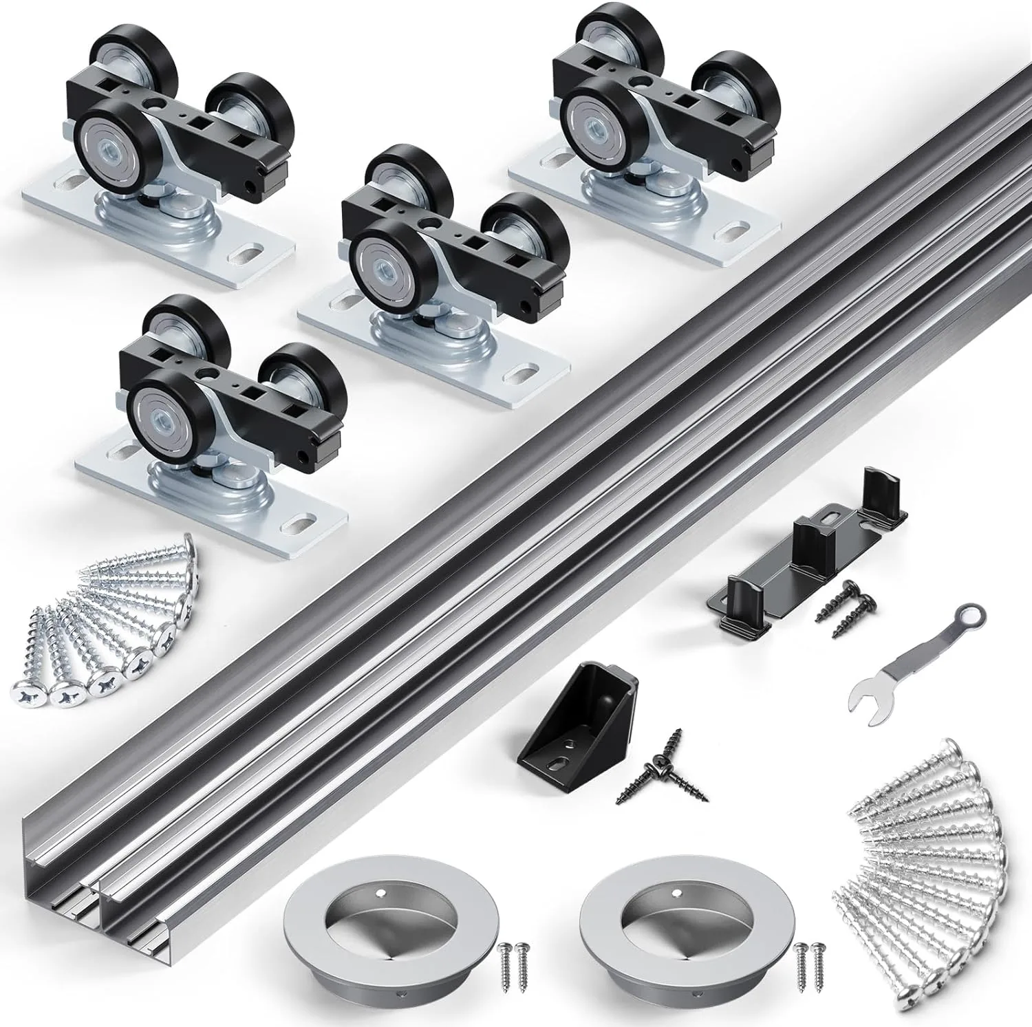 Herrajes de acero inoxidable para vidrio templado